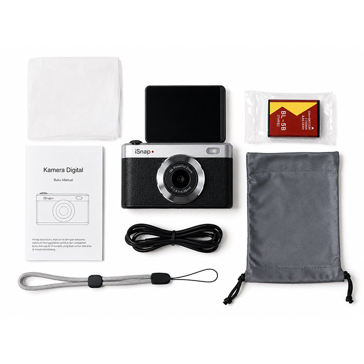 iSnap LUMI F Compact Digital Camera - Black