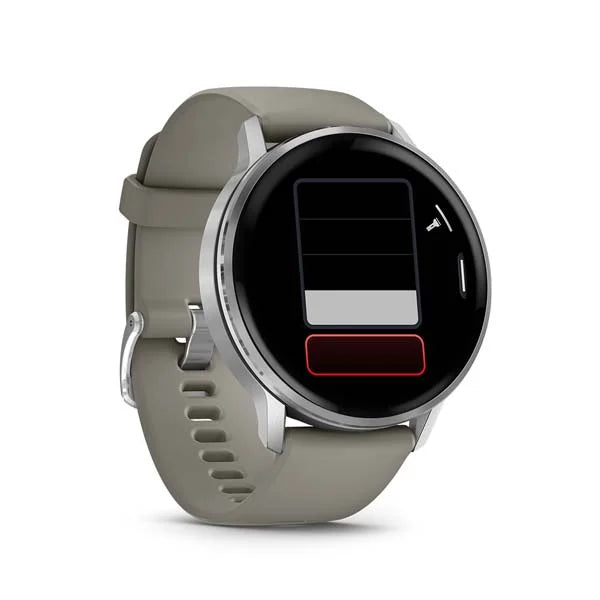 Garmin Venu 4 (45mm),GPS,Wi-Fi, Silver with Citron Silicone Band