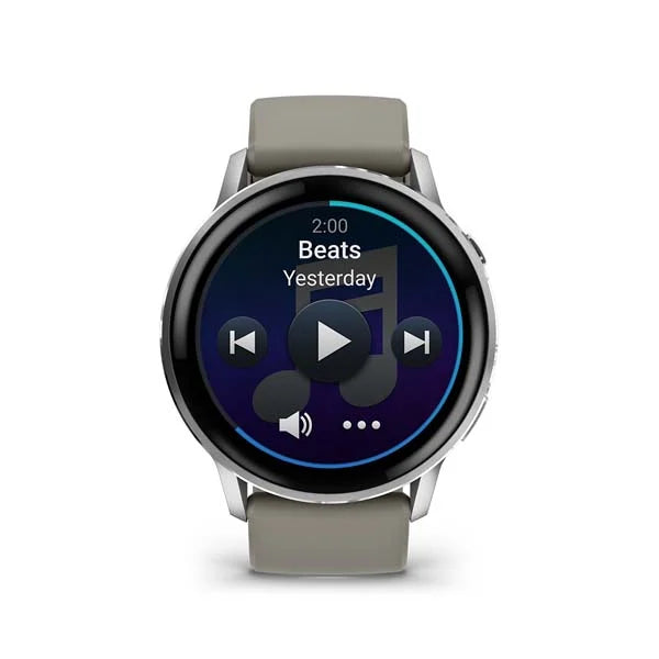 Garmin Venu 4 (45mm),GPS,Wi-Fi, Silver with Citron Silicone Band