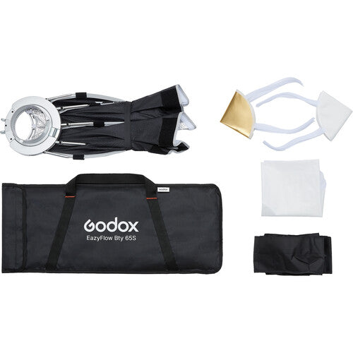 Godox BowensMount Foldable Radar Dome Black and Silver EazyFlow Bty65 (Black & Silver)