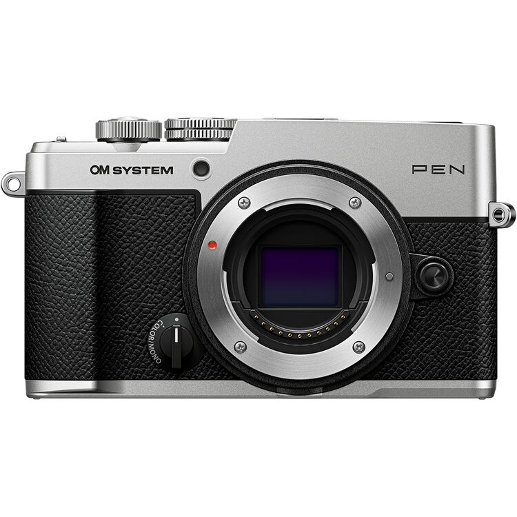 OM SYSTEM PEN Mirrorless Camera Body Only (Silver)