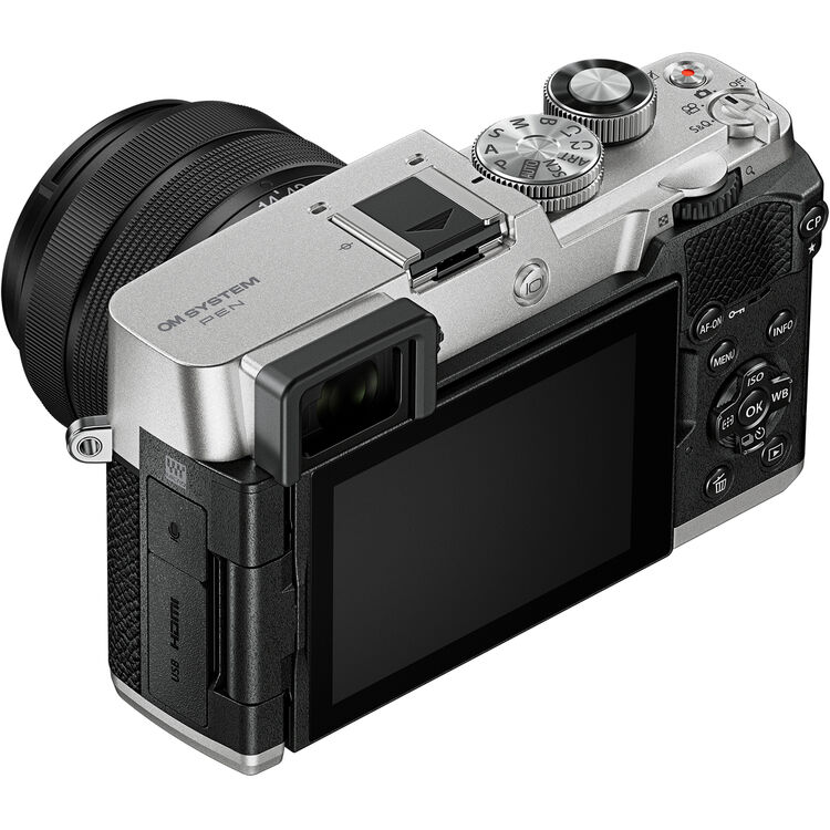 OM SYSTEM PEN Mirrorless Camera with 14-42mm III Lens kit (Silver)