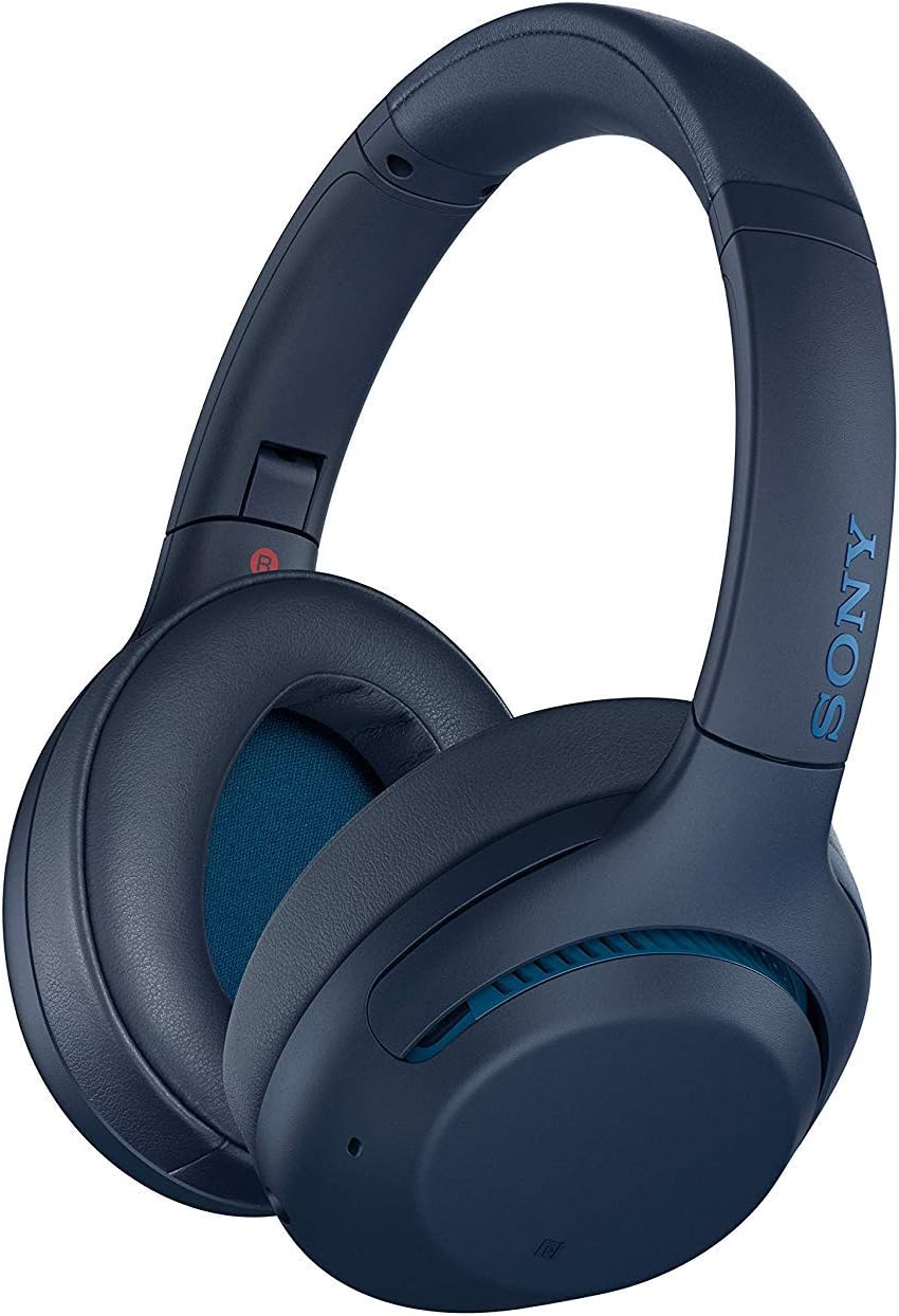 Sony WH-XB900N Wireless Active Noise-Canceling Over-Ear Headphones (Blue)