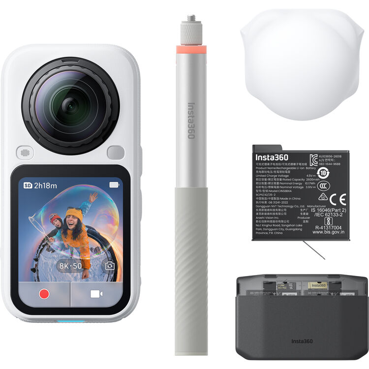 Insta360 X6 Essentials Bundle Arctic White