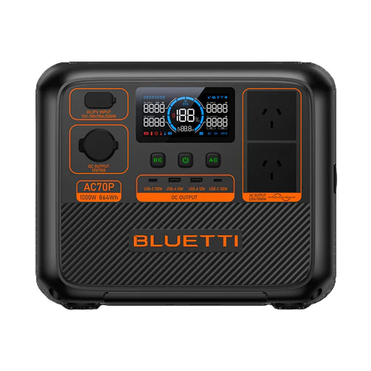 BLUETTI AC70P Portable Power Station | 1000W 864Wh
