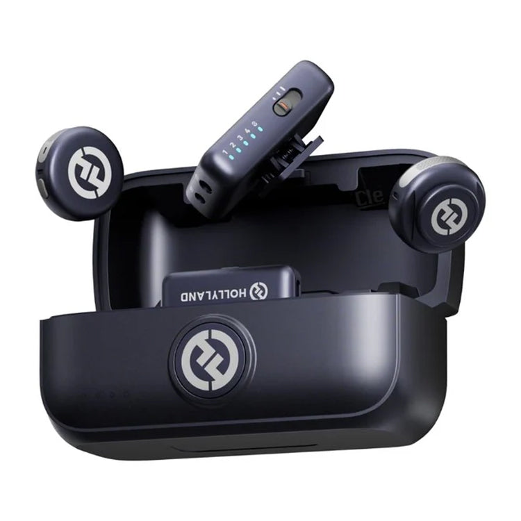 Hollyland LARK M3 Combo 2TX&4RX Wireless Microphone System with 2 Clip-On Mic/Transmitters & 4 USB Receivers