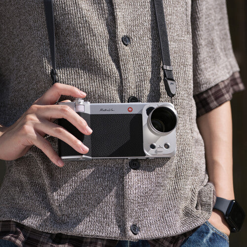 PGYTECH RetroVa 2X Telephoto Grip Kit (Graphite Black-iPhone 17/18 Pro Max) P-PG-156