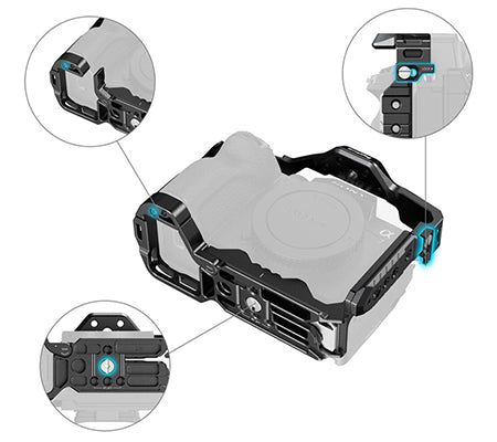 SmallRig Cage Kit for Sony Alpha 7R V / 7 IV / 7S III / 7 V 3668C