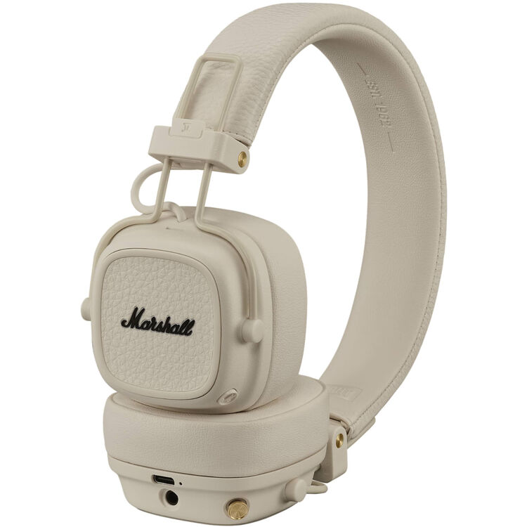 Marshall Major V On-Ear Wireless Bluetooth Headphones (Cream)