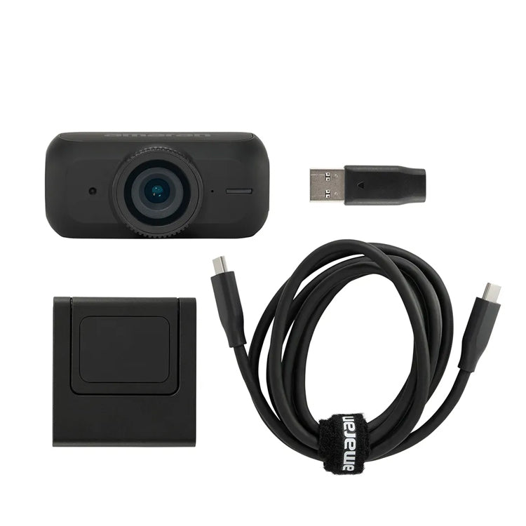 amaran Cam 4K Ultra HD Live Streaming Webcam with Auto Lighting, Charcoal