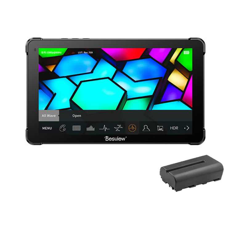 Desview OL7 7Inch OLED High-Bright Touchscreen HDMI On-Camera Monitor + Battery F550