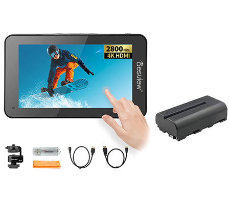 Desview R6 II 5'5 inches Monitor kamera HDR 2800nits up to 4K 60 HDMI + Battery F550