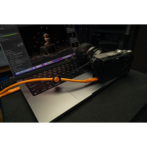 Tether Tools TetherPro Optima 10G USB-C, Straight to Straight Orange (4.6m) CUC15G2-ORG