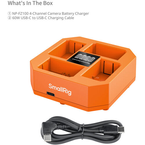 SmallRig NP-FZ100 4-Channel Camera Battery Charger 4839