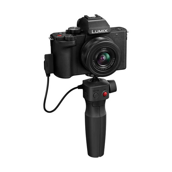 Panasonic Lumix G100D Mirrorless Camera with 12-32mm Lens and Tripod Grip