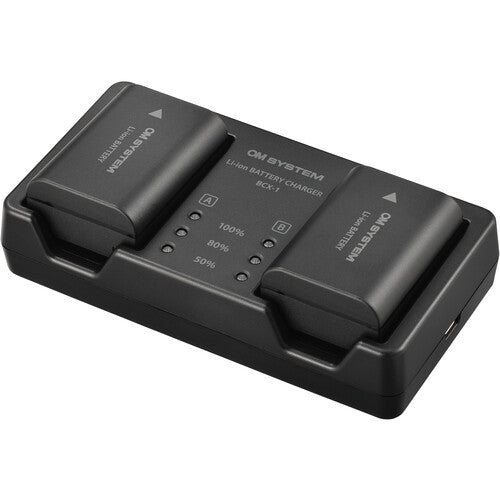 OM SYSTEM SBCX-1 Lithium Ion Rechargeable Battery and Charger Kit