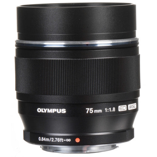 OM SYSTEM M.ZUIKO DIGITAL ED 75mm F1.8 Lens (Black)