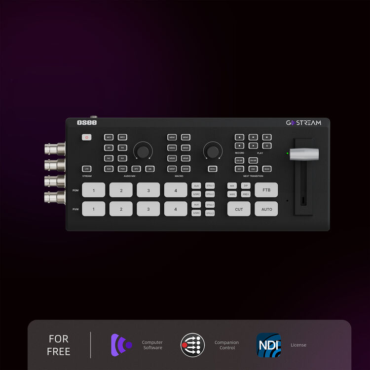 OSEE GoStream Duet SDI/HDMI/NDI|HX Live Stream Video Mixer/Switcher/Recorder