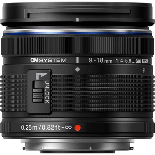 OM SYSTEM M.ZUIKO DIGITAL ED 9-18mm F4.0-5.6 II Lens (Black)