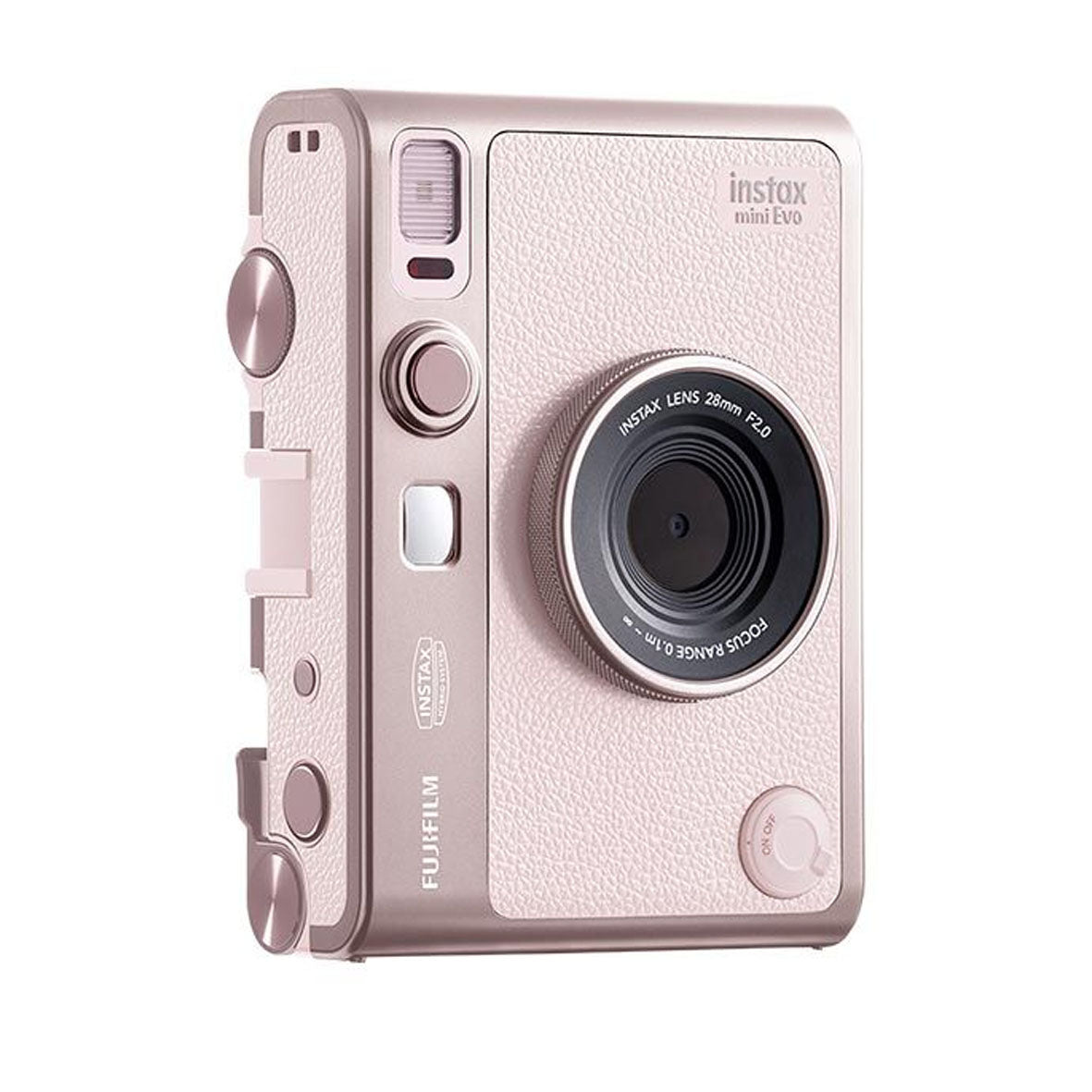 Fujifilm Instax Mini Evo Hybrid Instant Film Camera (Gentle Rose)