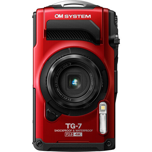 OM SYSTEM Tough TG-7 Digital Camera (Red) + OM SYSTEM OM SYSTEM PT-059 Underwater Housing for OM SYSTEM TG-7