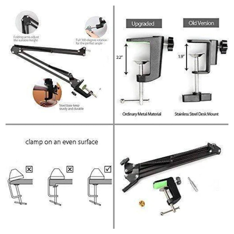 Maono BA20 Microphone Arm Stand - Hitam