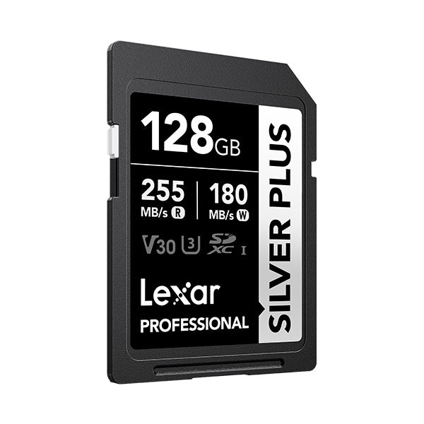 Lexar 128GB Professional Silver Plus SDXC UHS-I R: 255MB/s W: 180MB/s