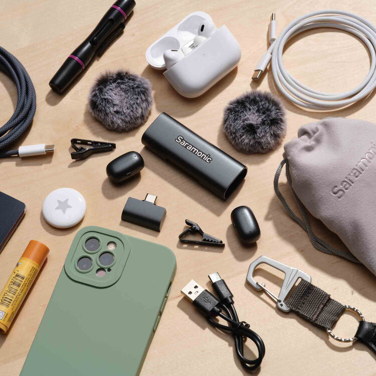 Saramonic AIR-SE-01 2-Person Ultra-Mini Wireless Microphone System with USB-C Receiver