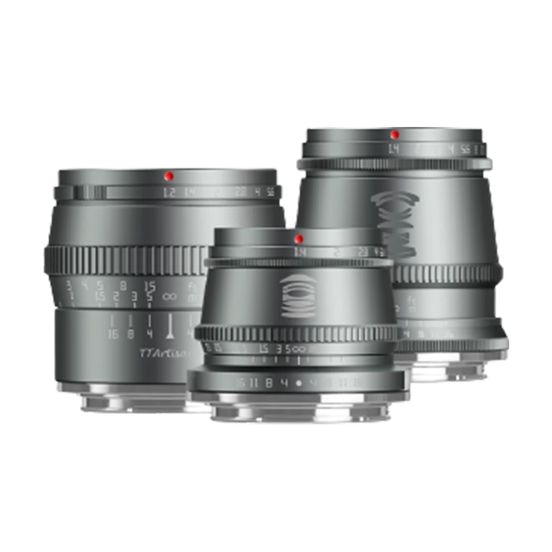 TTArtisan 17mm-35mm-50mm Titanium lens set For Sony