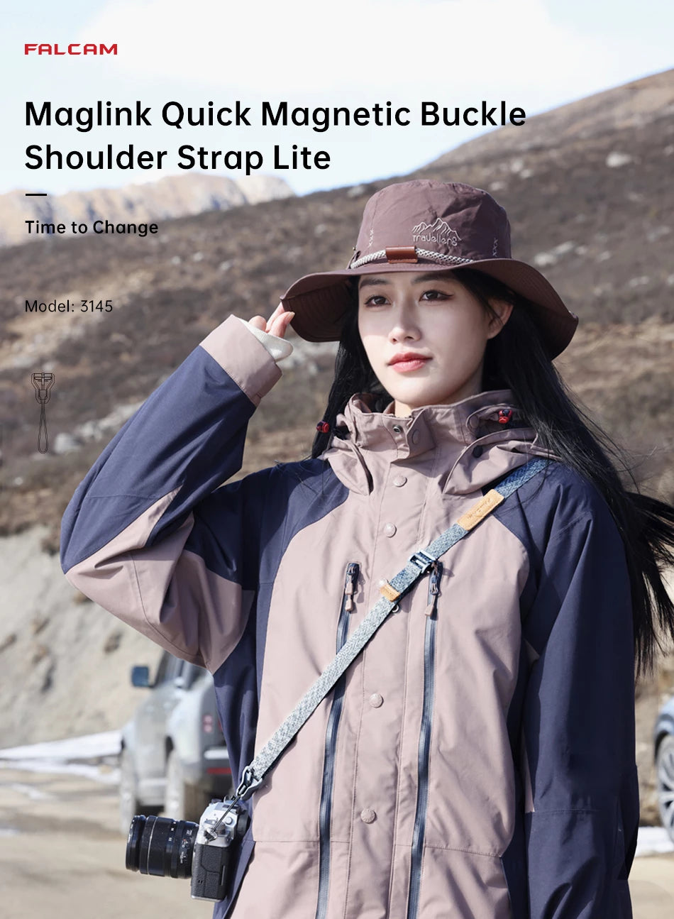 FALCAM Maglink Quick Magnetic Buckle Shoulder Strap Lite Green 3143G