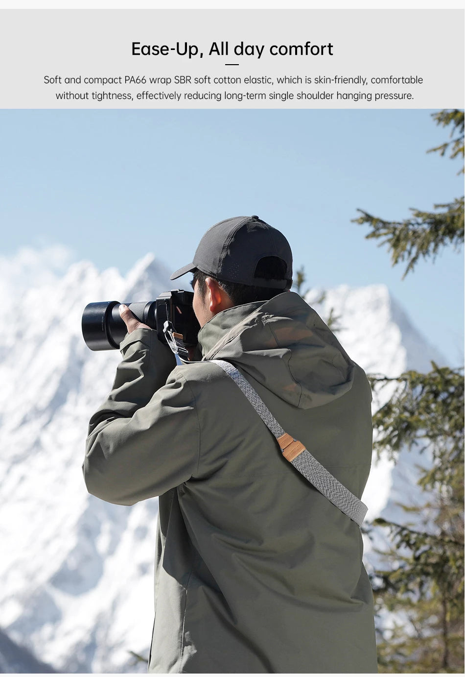 FALCAM Maglink Quick Magnetic Buckle Shoulder Strap Classic (Grey) 3144