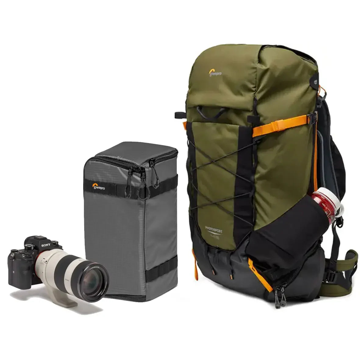 Lowepro PhotoSport X Backpack 45L AW + GEARUP PRO CAMERA BOX L II