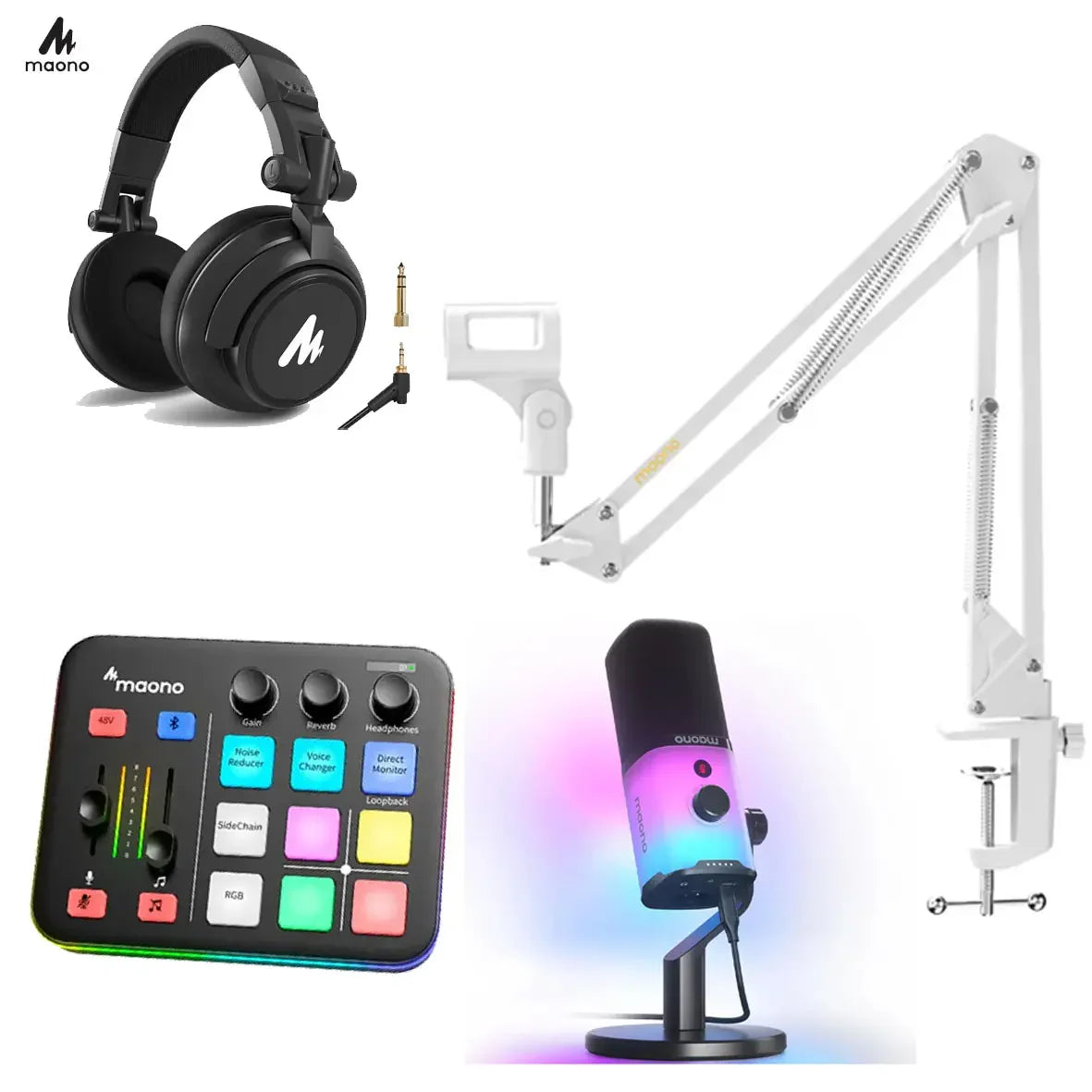 Maono Streamming Set 3 (Maono G1 Neo + PD100X + MH601 + BA20)