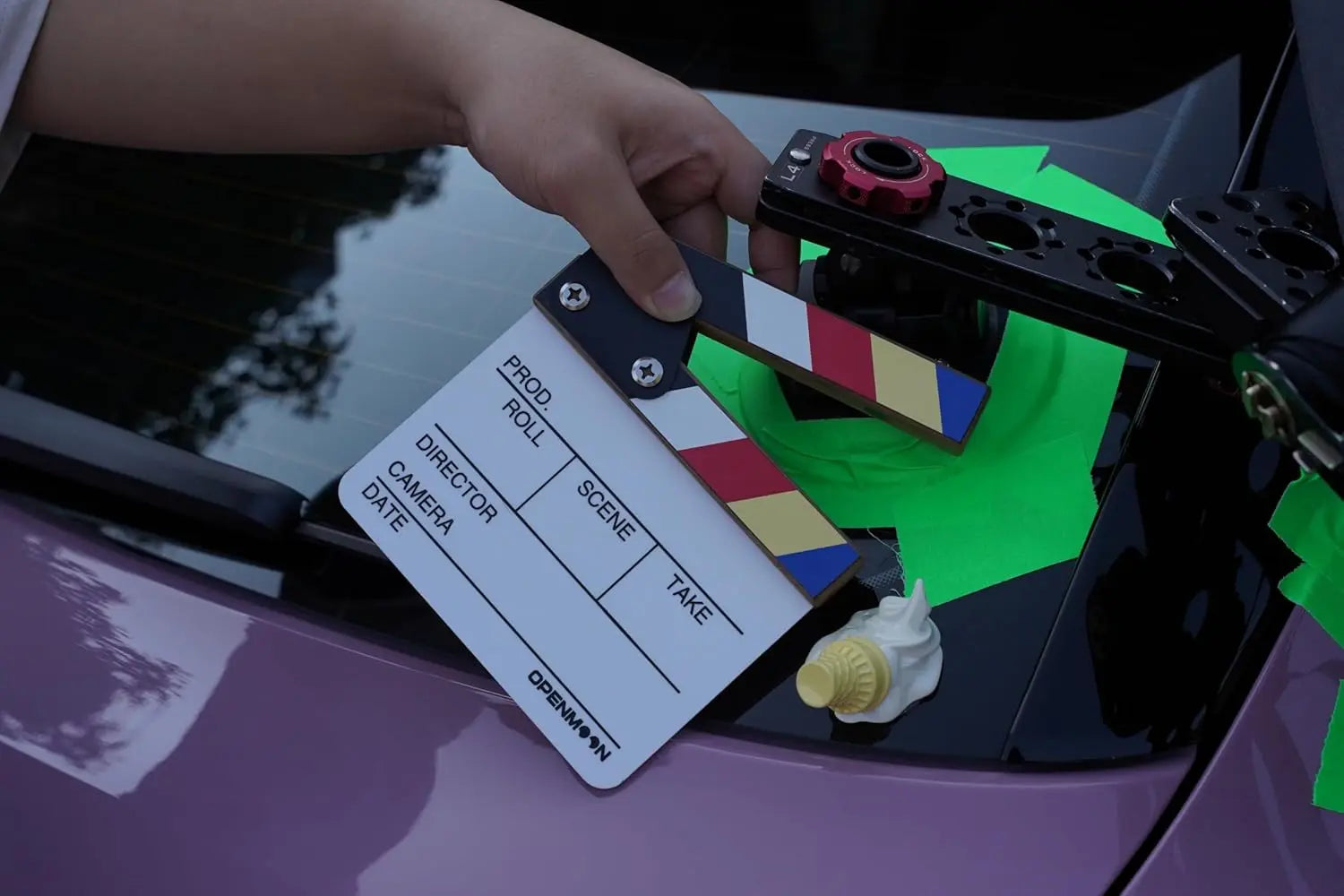 OPENMOON Standard Slate Board STRIPE Colorful 28cmx25cm OCJB03