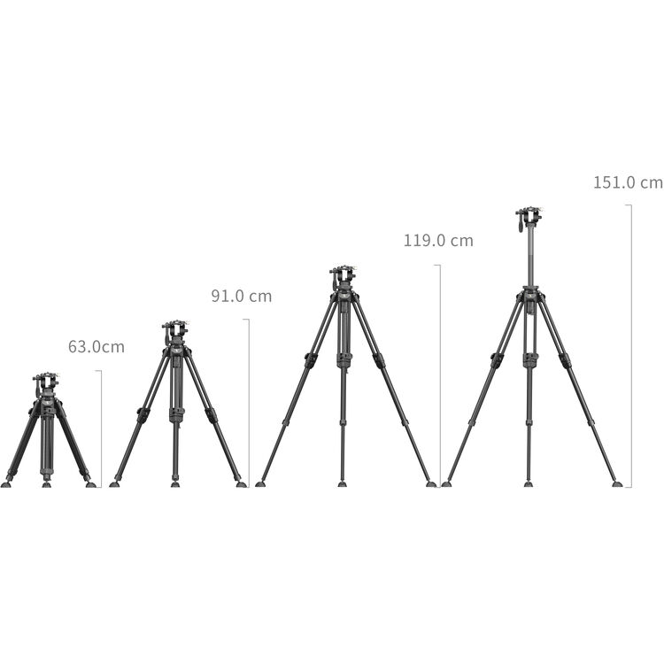 SmallRig Lightweight Video Carbon Fiber Tripod Kit AD-50 Pro 4420