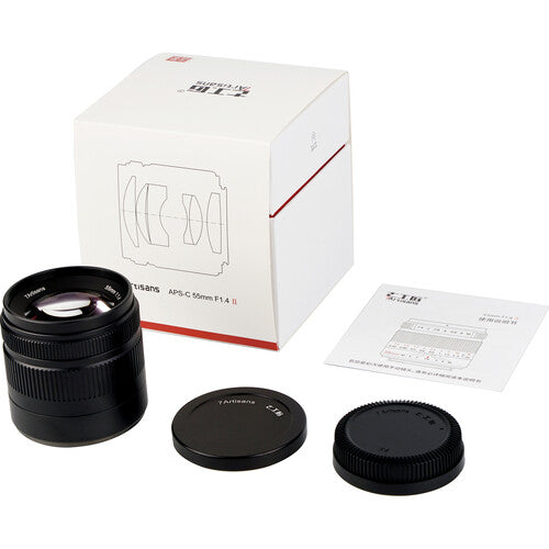 7Artisan 55mm F1.4 Mark II for Sony E Mount (Black)