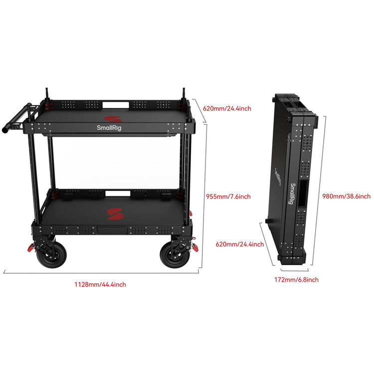 SmallRig 36 Inch Lightweight Video Production Camera Cart MD4573