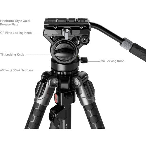 Smallrig 5305 x Potato Jet TRIBEX SE Hydraulic Tripod