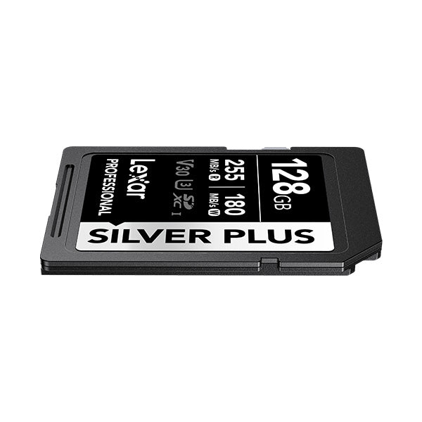 Lexar 128GB Professional Silver Plus SDXC UHS-I R: 255MB/s W: 180MB/s