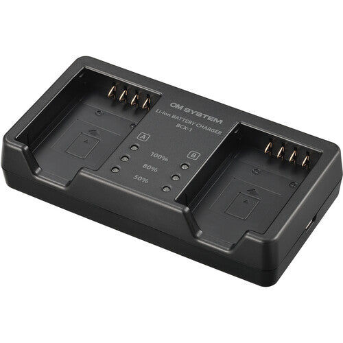 OM SYSTEM SBCX-1 Lithium Ion Rechargeable Battery and Charger Kit