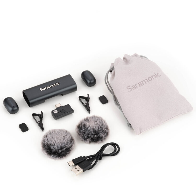 Saramonic AIR-SE-01 2-Person Ultra-Mini Wireless Microphone System with USB-C Receiver