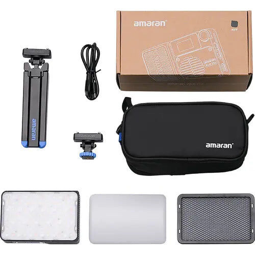 Amaran Ace 25c RGB LED Light Panel All-in-One Creator Kit (Charcoal)