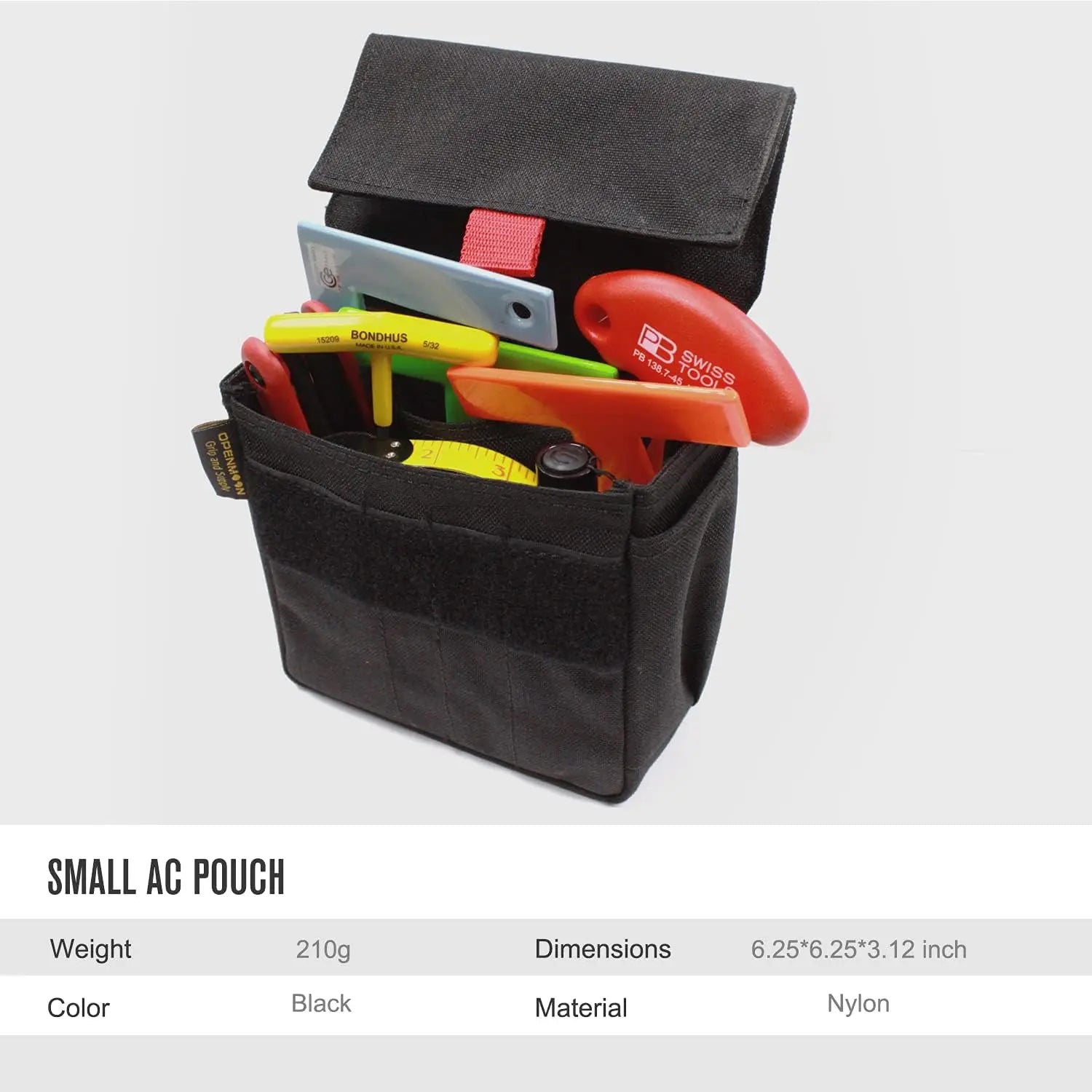 OPENMOON SMALL AC POUCH 16x16x8cm OYB02