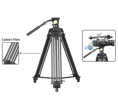 BEIKE BK-V900C CARBON FIBER TRIPOD