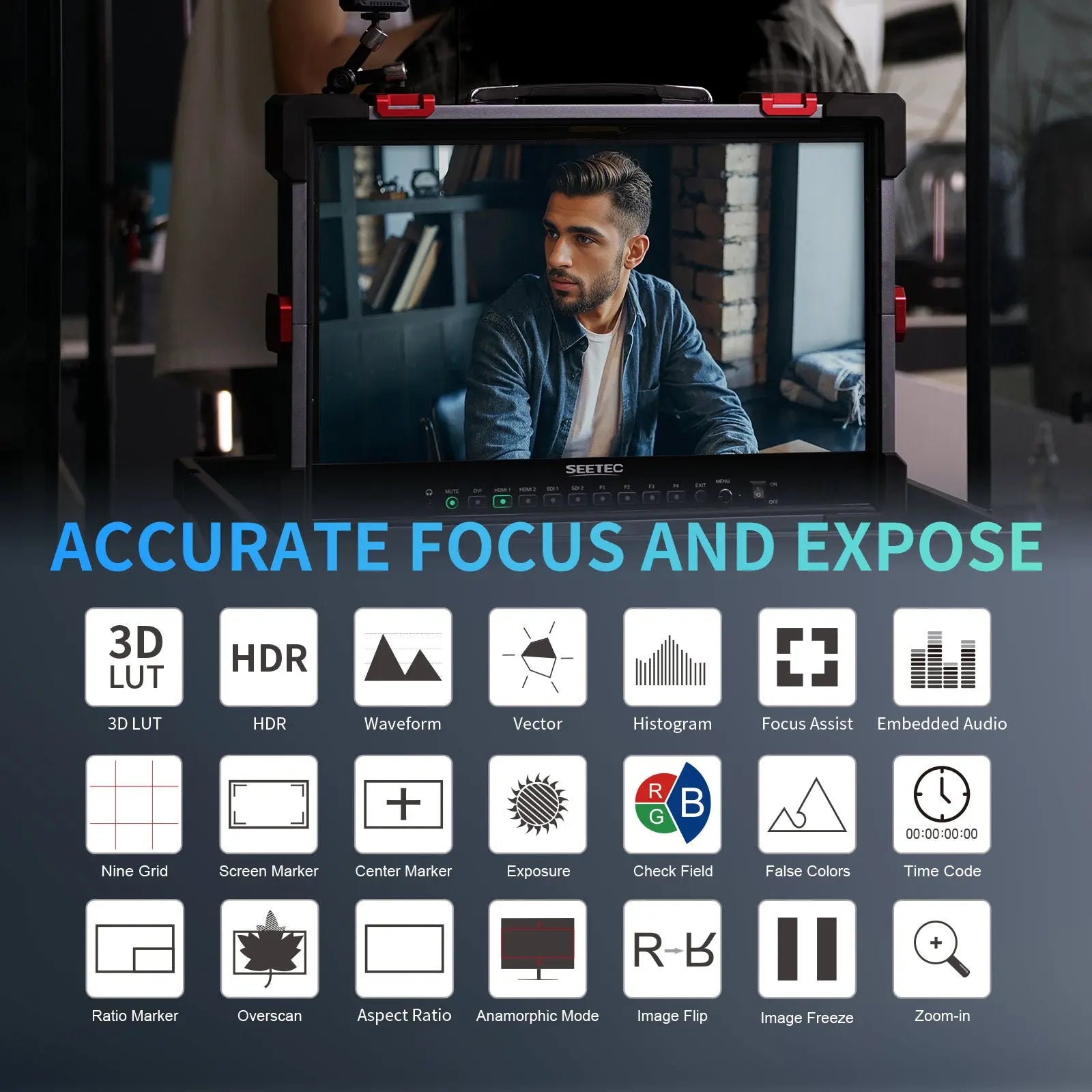FeelWorld P215 PRO-CO 21.5" High-Bright Broadcast Monitor