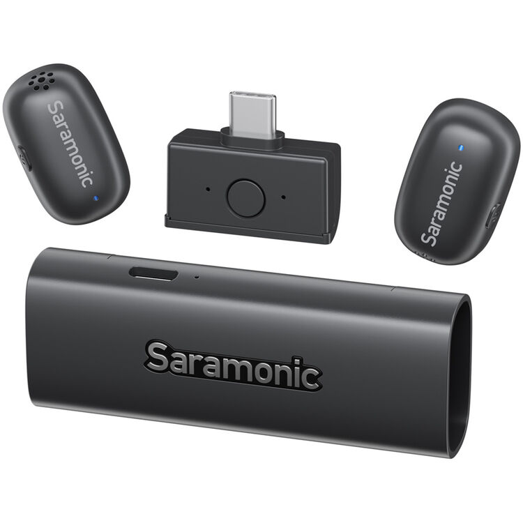 Saramonic AIR-SE-02 2-Person Ultra-Mini Wireless Microphone System with USB-C & Lightning Receivers