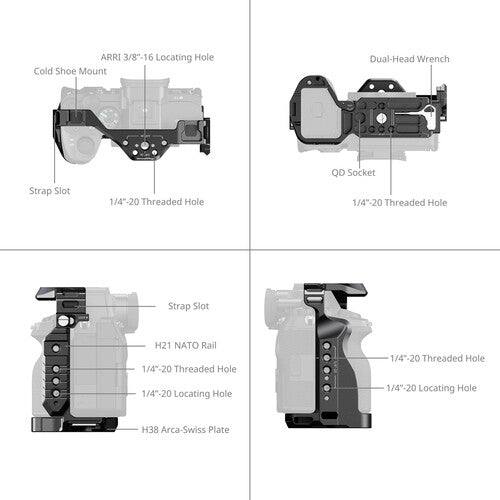SmallRig 3669D Advanced Cage Kit for Sony Alpha7R V / Alpha 7 IV / Alpha 7S III