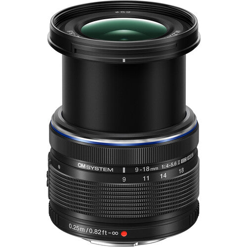 OM SYSTEM M.ZUIKO DIGITAL ED 9-18mm F4.0-5.6 II Lens (Black)