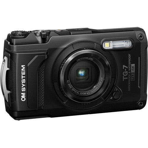 OM SYSTEM Tough TG-7 Digital Camera (Black) + OM SYSTEM OM SYSTEM PT-059 Underwater Housing for OM SYSTEM TG-7