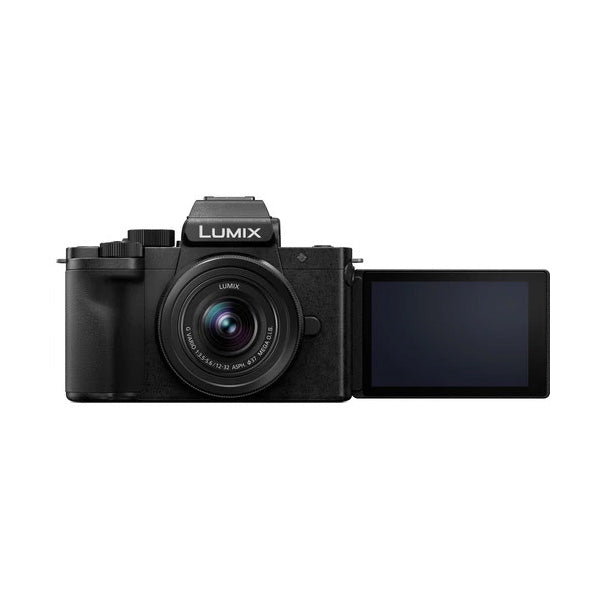 Panasonic Lumix G100D Mirrorless Camera with 12-32mm Lens and Tripod Grip